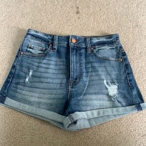 High waisted mom Jean shorts